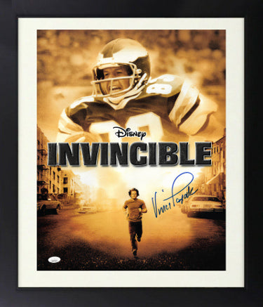 Vince Papale Autographed Disney Invincible Movie 16 x 20 Photograph Custom Framing- JSA Witnessed Hologram (Philadelphia Eagles)-Powers Sports Memorabilia