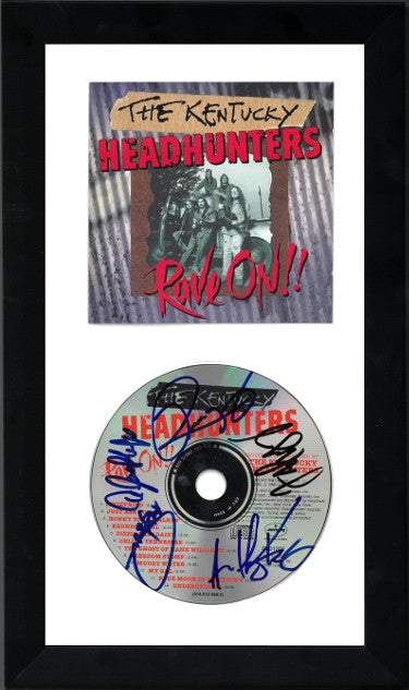 The Kentucky Headhunters Autographed Rave On!! Album CD with Cover 5 sigs 6.5x12 Custom Framing- JSA Hologram #GG38253-Powers Sports Memorabilia