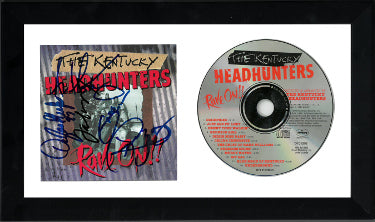 The Kentucky Headhunters Autographed 1993 Rave On!! Album Cover Booklet with CD 6.5x12 Custom Framing- 5 sigs- JSA #GG38252-Powers Sports Memorabilia