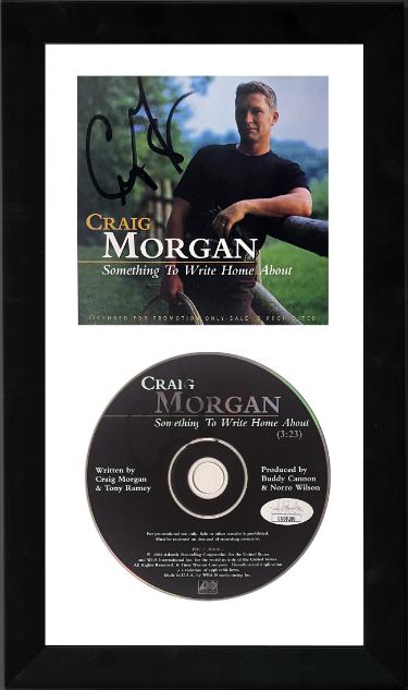 Craig Morgan Autographed 2000 Something To Write Home About Album Cover with CD CUstom Framing- JSA #GG08285 & #GG08286-Powers Sports Memorabilia