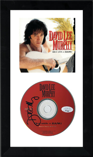 David Lee Murphy Autographed 1994 Out With a Bang Album CD with Cover Booklet 6.5x12 Custom Framing- JSA #GG08288-Powers Sports Memorabilia