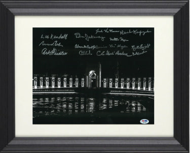 WWII Memorial D-Day Veterans, Fighter Aces, WASP Pilots, Pearl Harbor Survivors, Doolittle Raiders 13 sigs 11x14 Photo Ding PSA - CTBL_F27630-Powers Sports Memorabilia