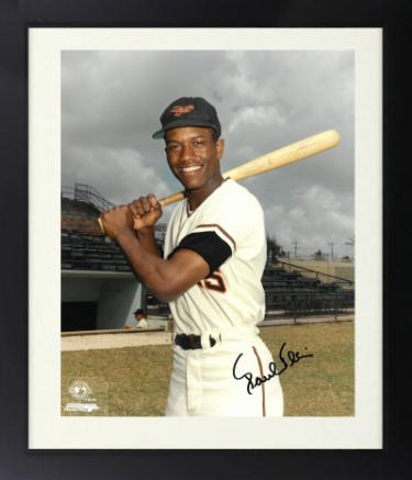 Paul Blair Autographed Baltimore Orioles MLB Licensed 8 x 10 Photograph Custom Framing- COA (4X WS Champ/8X GG)-Powers Sports Memorabilia