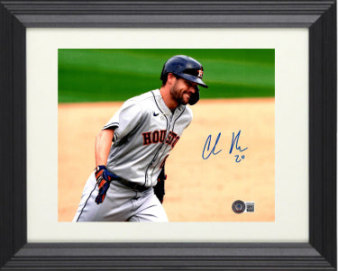Chas McCormick Autographed Houston Astros 8 x 10 Photograph Custom Framing #20- Beckett Witnessed Hologram-Powers Sports Memorabilia