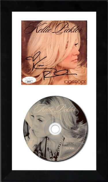 Kellie Pickler Autographed 2011 100 Proof Cover Booklet with CD 6.5x12 Custom Framing- JSA #LL60241-Powers Sports Memorabilia