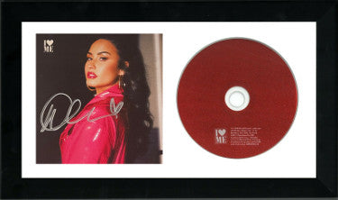 Demi Lovato 2020 I Love Me Album Cover w/ CD 6.5x12 Custom Framinge- JSA #JJ96845 - Autographed-Powers Sports Memorabilia
