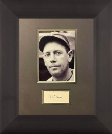 Ted Lyons Autographed 3x5 Cut signature with Chicago White Sox B&W 5x7 Photograph Custom Matted & Framing- Beckett Review-Powers Sports Memorabilia