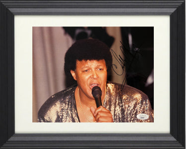 Chubby Checker Autographed 8 x 10 Photograph with 97 Custom Framing- JSA #KK96857 (The Twist)-Powers Sports Memorabilia