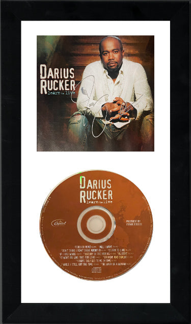 Darius Rucker Autographed 2008 Learn To Live Album Cover Booklet with CD 6.5x12 Custom Framing (Columbia Records)-Powers Sports Memorabilia