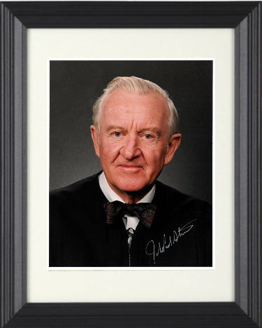 John Paul Stevens Autographed/Autograph Supreme Court Justice 8 x 10 Portrait Photograph Custom Framing/Judicial Robe- JSA #AC27346-Powers Sports Memorabilia