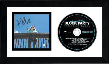 Priscilla Block Autographed 2022 Welcome To The Block Party 4x4 Photograph Art Card Insert Album Booklet/CD 6.5x12 Custom Framing– COA - CTBL_F33526-Powers Sports Memorabilia