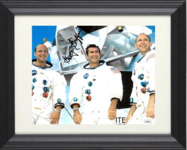 Gerald (Gerry) Griffin Autographed Apollo 13 Flight Director Color 8 x 10 Photograph Custom Framing- JSA #AC92731-Powers Sports Memorabilia
