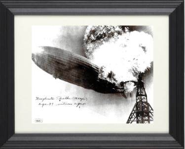 Margherita/Marge Thielke Autographed 8 x 10 Photograph Custom Framing- JSA #AC92771- Age 89 Witness age 11 (1937 Hindenburg Disaster)-Powers Sports Memorabilia