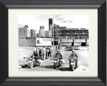 Winston Lawson Autographed Secret Service JFK Assassination 8 x 10 Photograph 11/22/63 Custom Framing- JSA #AC92678- Motorcade/Kennedy Detai-Powers Sports Memorabilia
