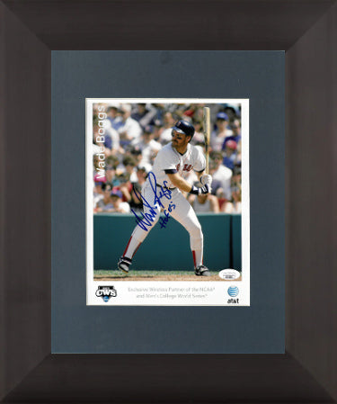 Wade Boggs Autographed Boston Red Sox AT&T 8 x 10 Photograph HOF 05 Custom Framing - JSA #AC92190-Powers Sports Memorabilia