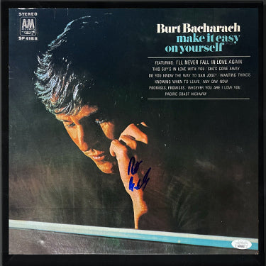 Burt Bacharach Autographed 1969 Make It Easy On Yourself Album Cover Only Custom Framing- JSA #AC92433-Powers Sports Memorabilia
