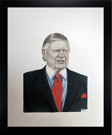 K.S. Bud Adams Jr Houston Oilers - Tennessee Titans 16 x 20 Lithograph Print Custom Framing- DJ Gier/Artist-Powers Sports Memorabilia