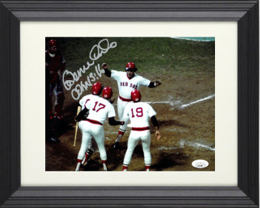 Bernie Carbo Autographed Boston Red Sox 8 x 10 Photograph Custom Framing- JSA #AL53587- 1975 World Series HR/John 3:16-Powers Sports Memorabilia