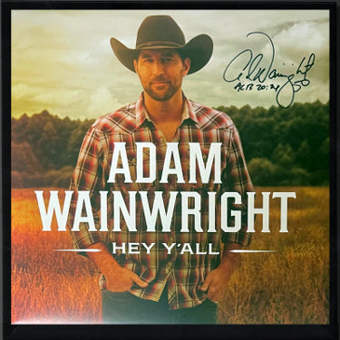 Adam Wainwright Autographed 2024 Hey Y’all Album Cover/LP/Vinyl/Record Custom Framing ACTS 20:24- COA (St Louis Cardinals)-Powers Sports Memorabilia