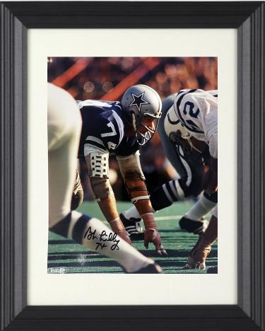 Bob Lilly Autographed Dallas Cowboys NFL Licensed 8 x 10 Photograph #74 Custom Framing- CSA COA/Show Ticket - CTBL_f43233-Powers Sports Memorabilia
