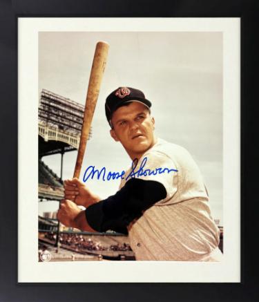 Bill "Moose" Skowron Autographed Washington Senators MLB 8 x 10 Photograph Custom Framing minor dings- COA-Powers Sports Memorabilia
