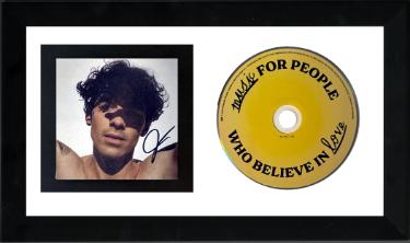Joe Jonas Autographed 2025 Music for People Who Believe in Love 3.75x3.75 Art Card Insert/CD/Case 6.5x12 Custom Framing- COA - CTBL_F44151-Powers Sports Memorabilia