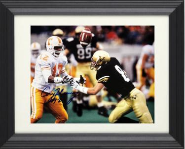 Cory Fleming Autographed Tennessee Vols 8 x 10 Photograph #12 minor ding Custom Framing- COA (Vs Vanderbilt)-Powers Sports Memorabilia