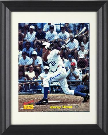 Kerry Wood Autographed Signature Rookies 8 x 10 Photograph Custom Framing- COA (Chicago Cubs/20K-1 Hit)-Powers Sports Memorabilia