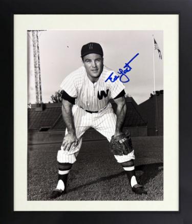 Ed Yost Autographed Washington Senators 8 x 10 Photograph Custom Framing- COA/Show Ticket -The Walking Man-Powers Sports Memorabilia
