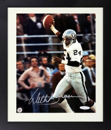 Willie Brown Autographed Oakland Raiders NFL 8 x 10 Photograph Custom Framing minor dings- Sports World Collectibles #A32682/COA (HOF)-Powers Sports Memorabilia
