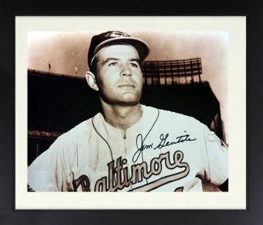 Jim Gentile Autographed Baltimore Orioles MLB Licensed 8 x 10 Photograph Custom Framing imperfect- COA-Powers Sports Memorabilia