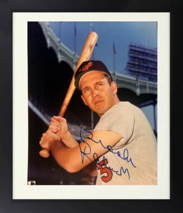 Brooks Robinson Autographed Baltimore Orioles MLB 8 x 10 Photograph Custom Framing imperfect- COA- HOF/16GG-Powers Sports Memorabilia