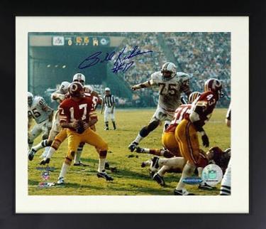 Billy Kilmer Autographed Washington Redskins NFL Licensed 8 x 10 Photograph Custom Framing #17 - Ironclad Hologram/COA-Powers Sports Memorabilia