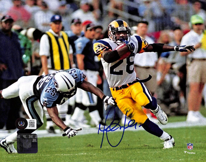 Marshall Faulk Signed Los Angeles Ram 8x10 Photo – Beckett Authenticated