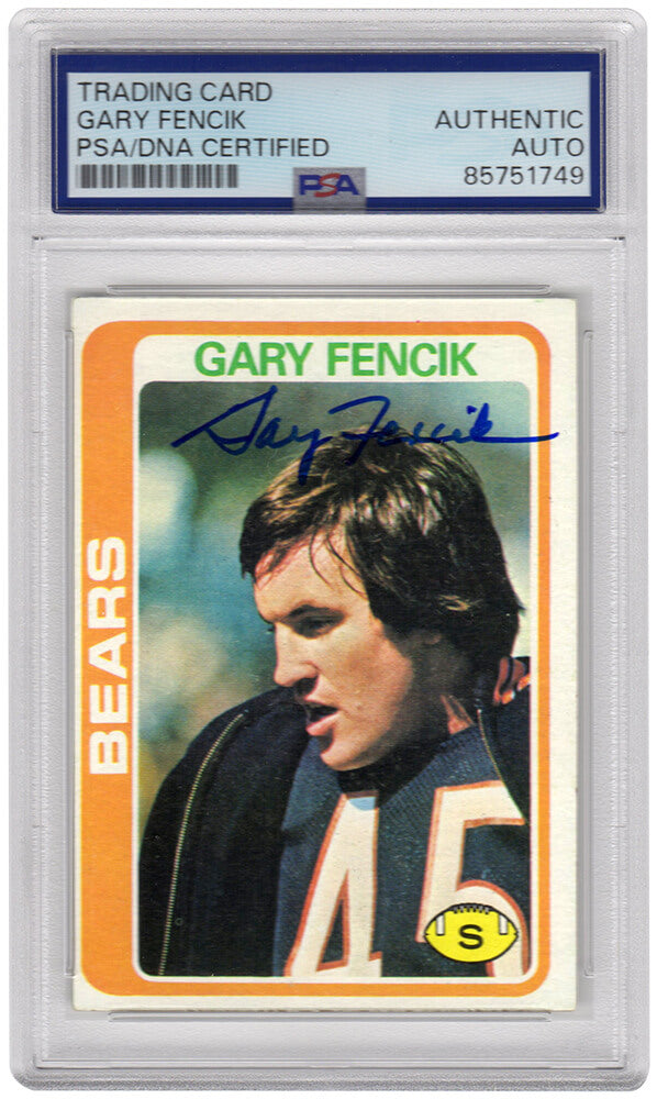 Gary Fencik Autographed Chicago Bears 1978 Topps Rookie Football Card #497-Powers Sports Memorabilia