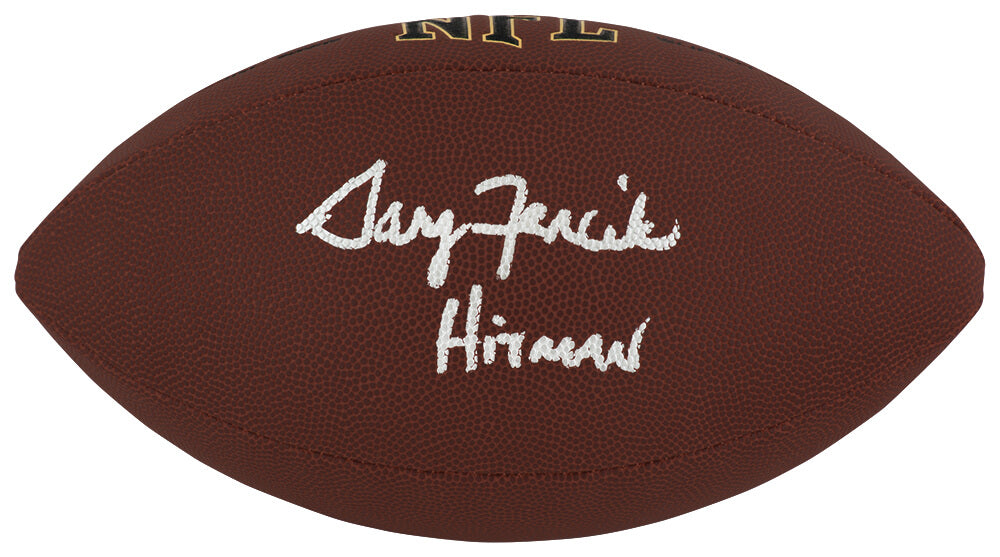 Gary Fencik Autographed Wilson Super Grip Full Size NFL Football with Hitman-Powers Sports Memorabilia