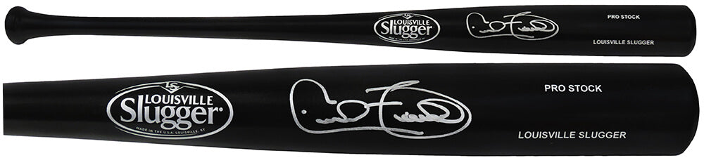Cecil Fielder Autographed Louisville Slugger Pro Stock Black Baseball Bat-Powers Sports Memorabilia