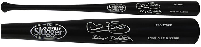 Cecil Fielder Autographed Louisville Slugger Pro Stock Black Baseball Bat with Big Daddy-Powers Sports Memorabilia