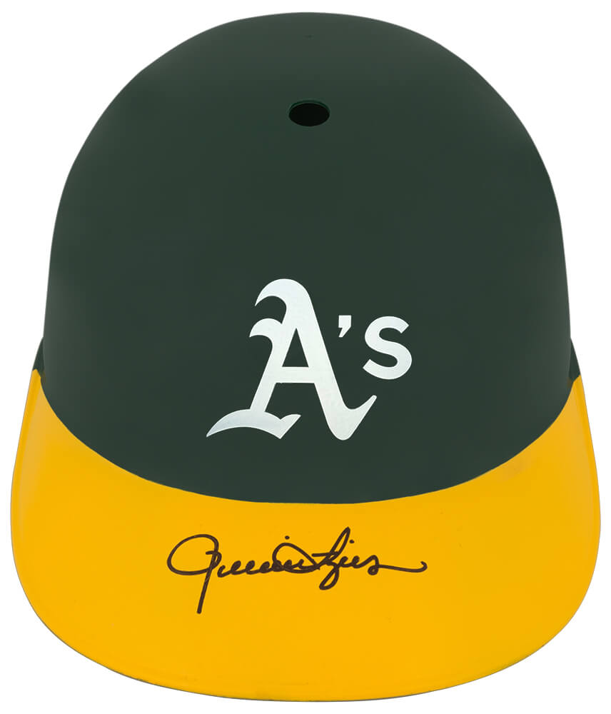 Rollie Fingers Autographed Oakland A's Souvenir Replica Batting Helmet-Powers Sports Memorabilia