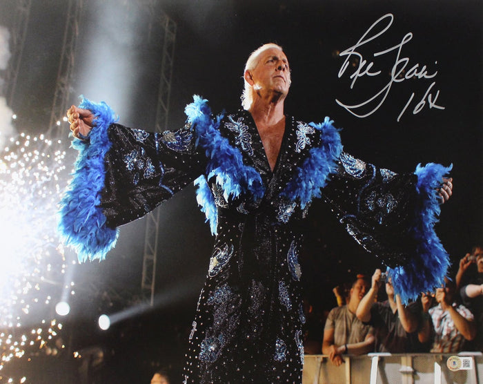 Ric Flair Signed Wrestling 16x20 Photo – Beckett Authenticated-Powers Sports Memorabilia