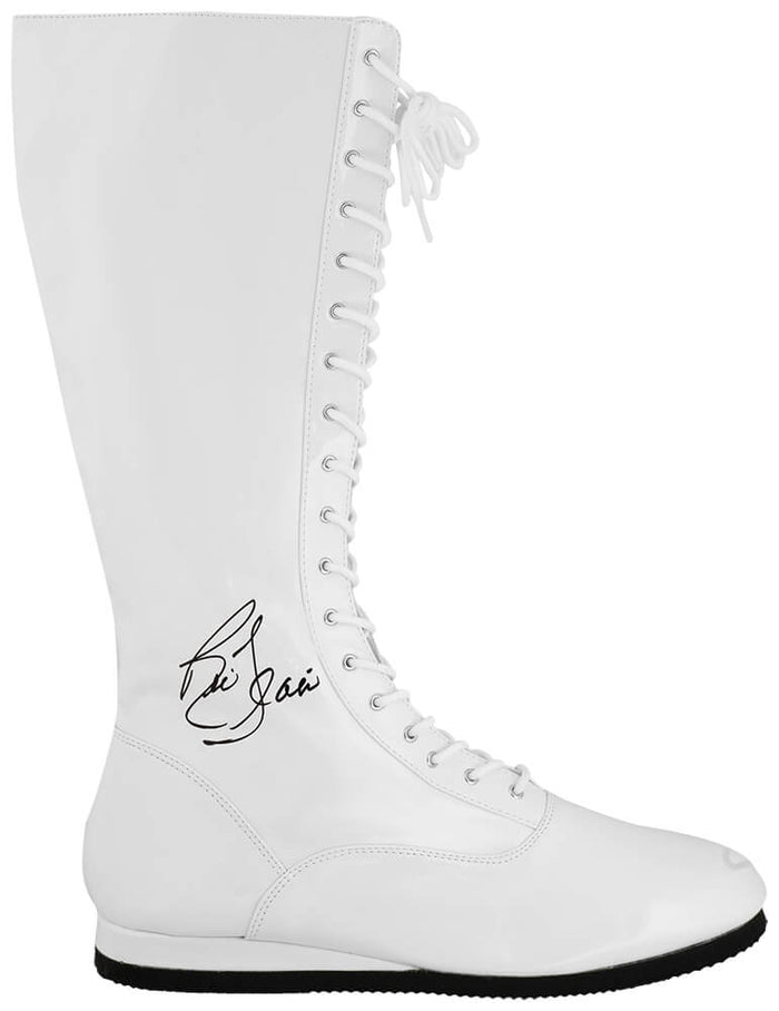 Ric Flair Autographed White Wrestling Costume Boot - (JSA)-Powers Sports Memorabilia