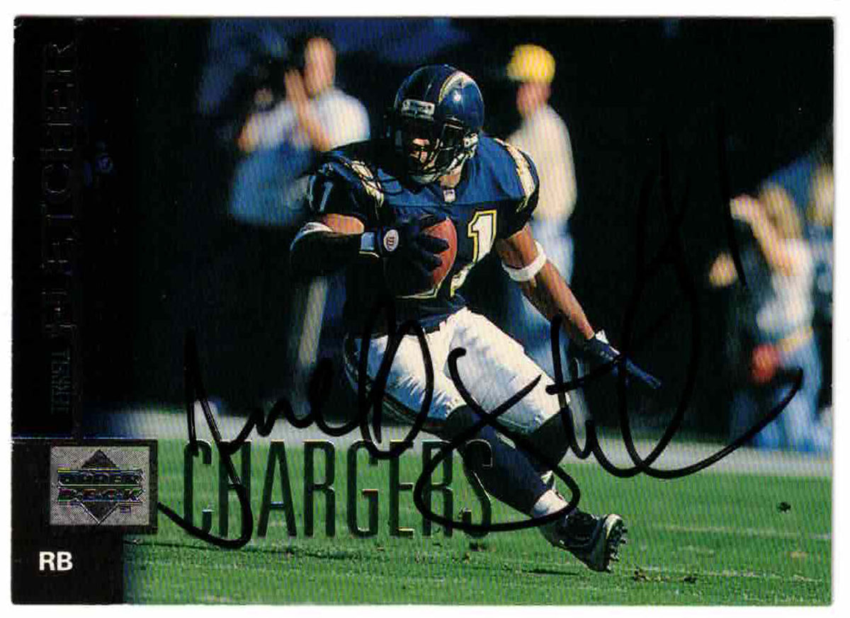 Terrell Fletcher San Diego Chargers Signed Card - 1997 Upper Deck #111-Powers Sports Memorabilia