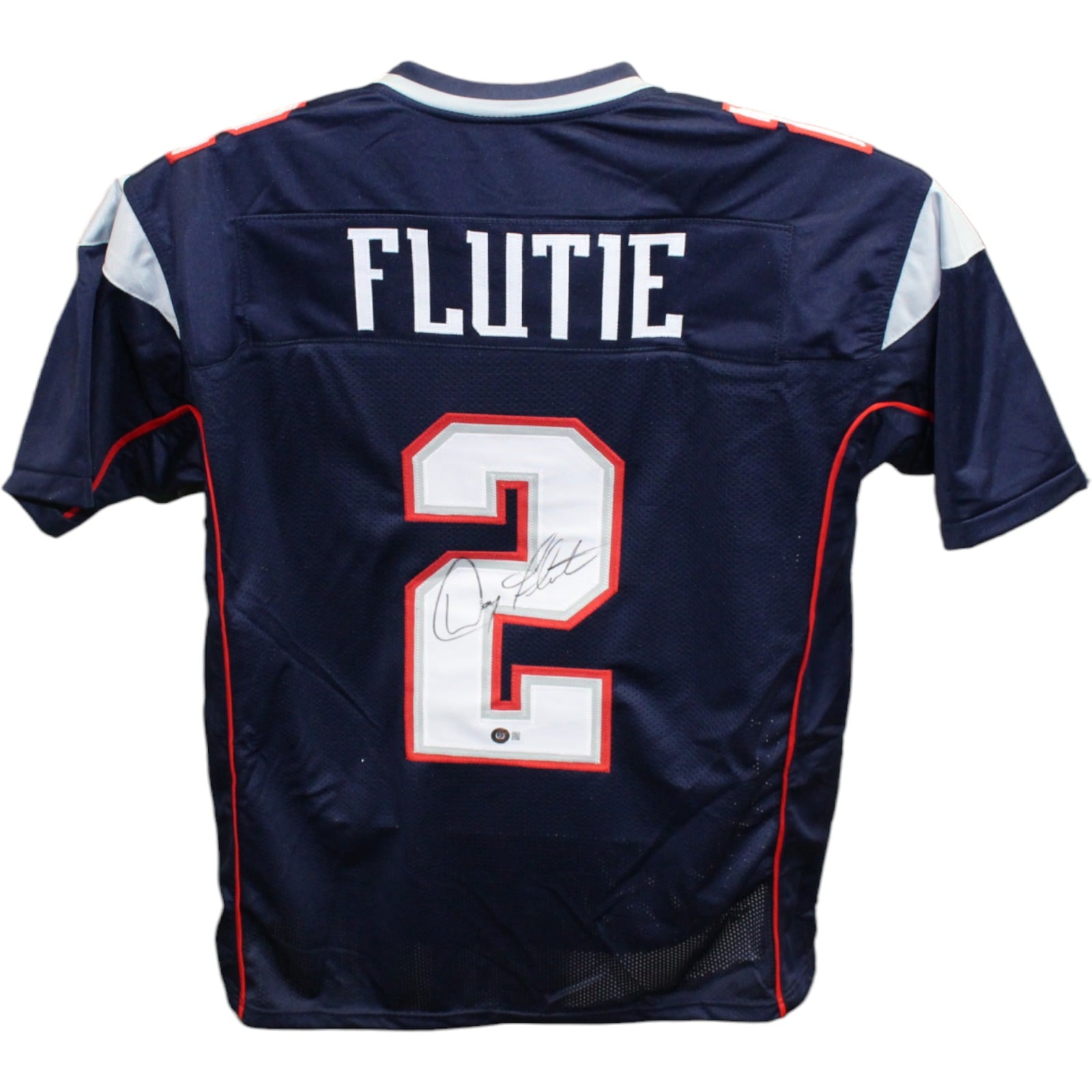 Doug Flutie Signed Pro Style Jersey Blue – Beckett Authenticated-Powers Sports Memorabilia