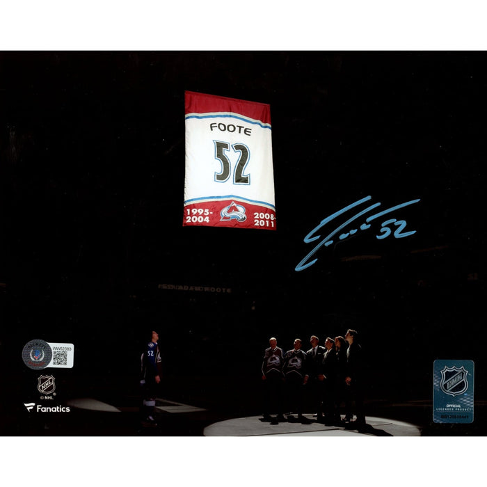 Adam Foote Signed Colorado Avalanche 8x10 Photo – Beckett Authenticated-Powers Sports Memorabilia