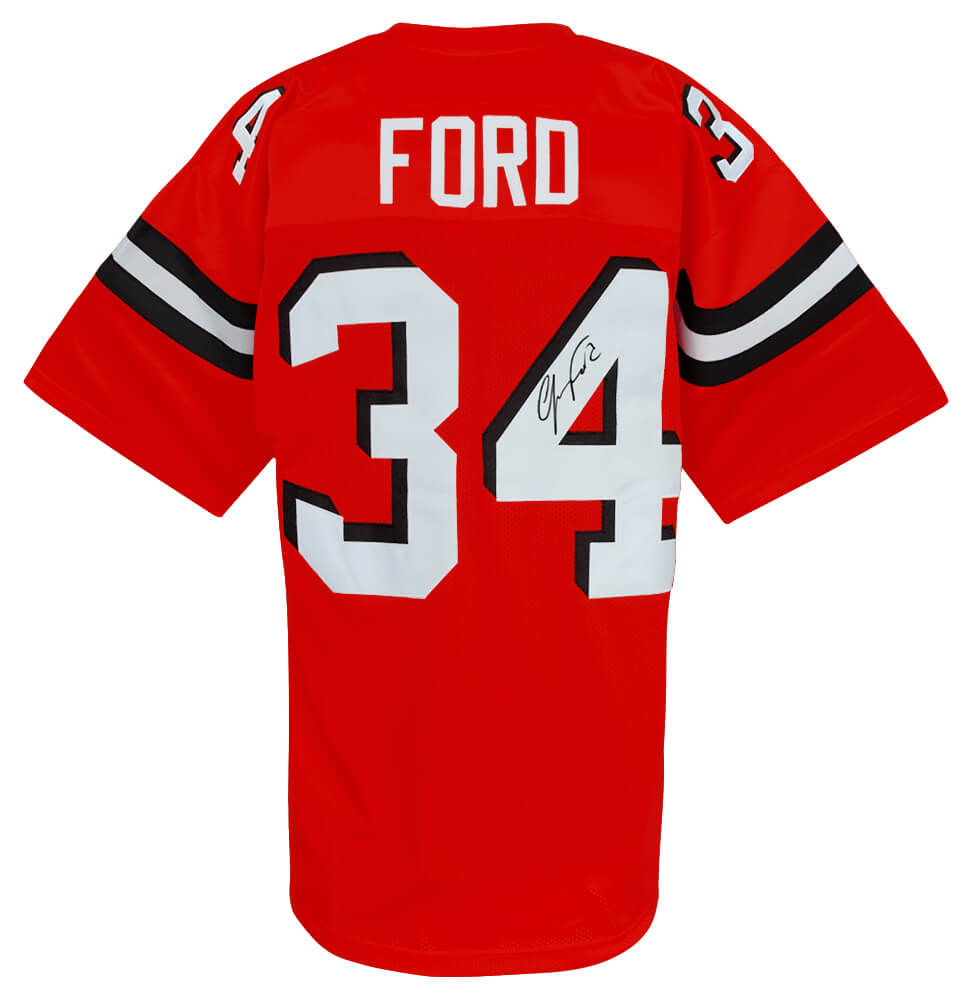 Jerome Ford Autographed Orange Custom Football Jersey-Powers Sports Memorabilia