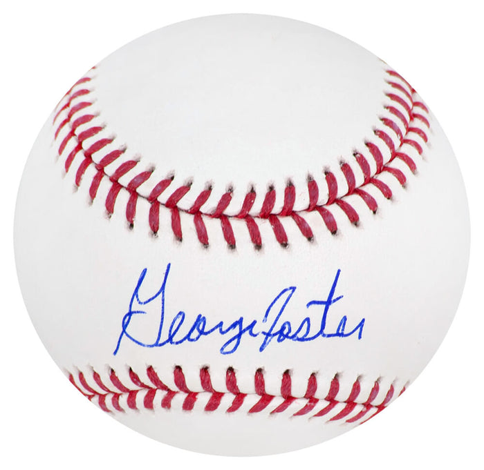 George Foster Autographed Rawlings Official MLB Baseball-Powers Sports Memorabilia