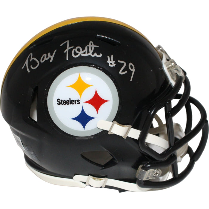 Barry Foster Signed Pittsburgh Steelers Speed Mini Helmet – Beckett Authenticated-Powers Sports Memorabilia