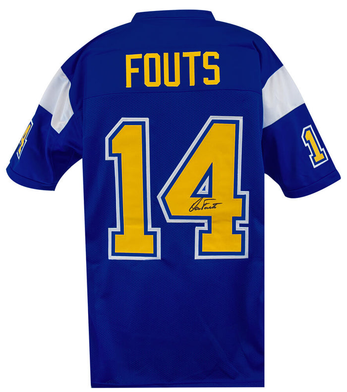 Dan Fouts Autographed Navy T/B Custom Football Jersey-Powers Sports Memorabilia