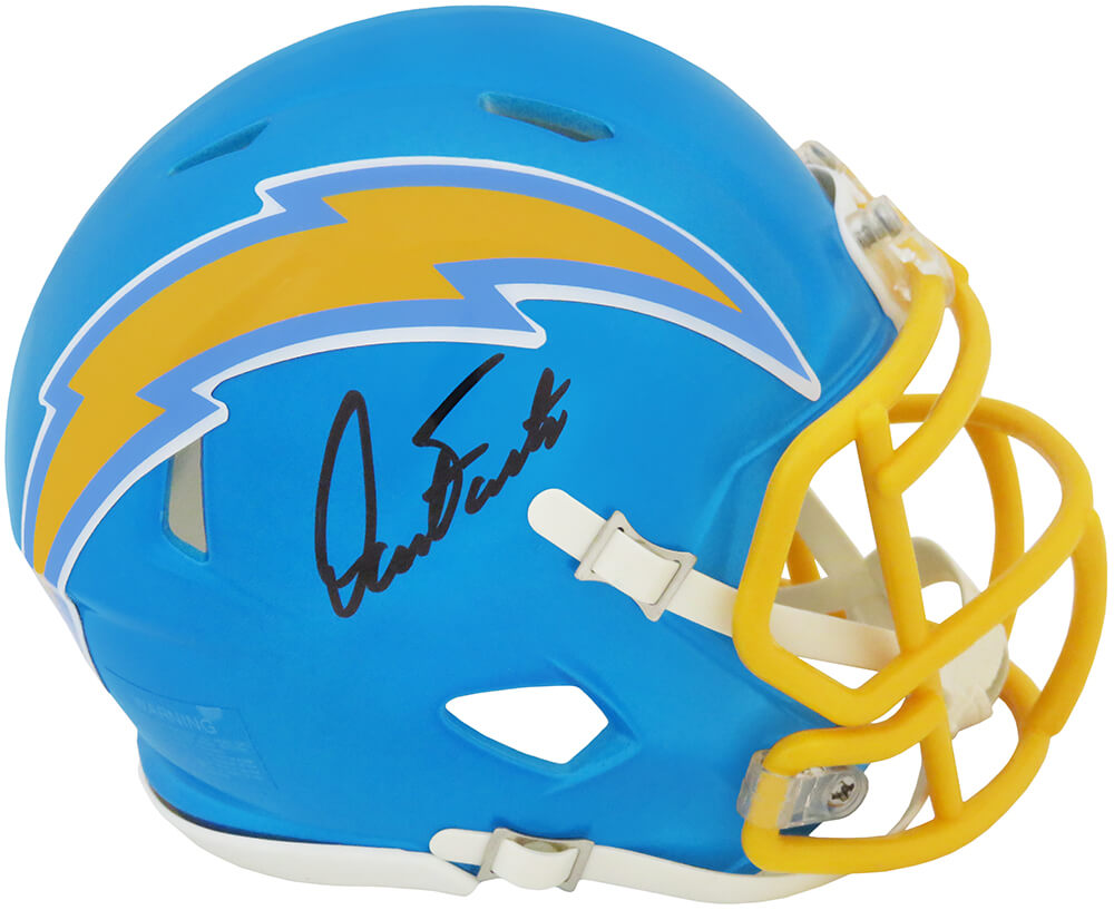Dan Fouts Los Angeles Chargers Autographed FLASH Riddell Mini Helmet