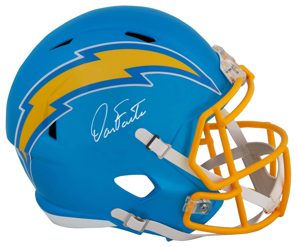 Dan Fouts Los Angeles Chargers Autographed FLASH Full Size Riddell Replica Helmet-Powers Sports Memorabilia